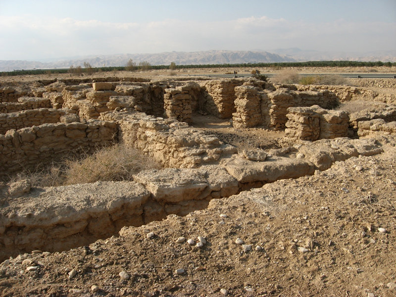 The ruins of Biblical Beit Hogla east of Jericho  