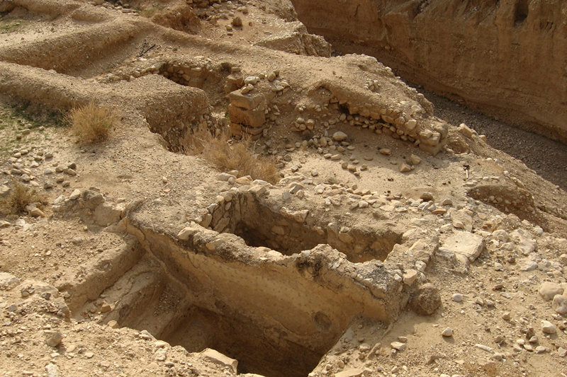 Mikve in the grounds of the Hasmonean Palaces outside of Jericho