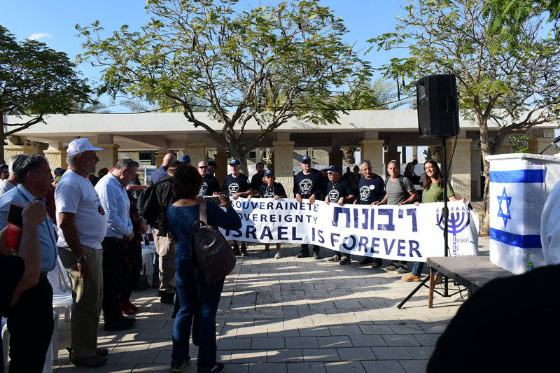 הטקס באתר מעברות הירדן – ההכרזה של תנועת ריבונות
