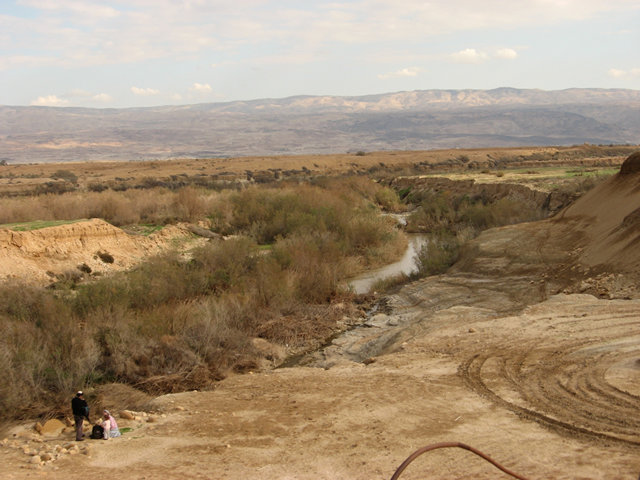 מבט אל ערבות מואב - הגדה המזרחית של הירדן