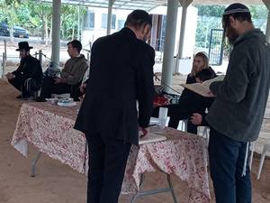 התועדות חסידית בבית הכנסת נערן ביריחו