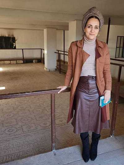 חברת הכנסת לימור סון הר-מלך בבית הכנסת שלום על ישראל ביריחו