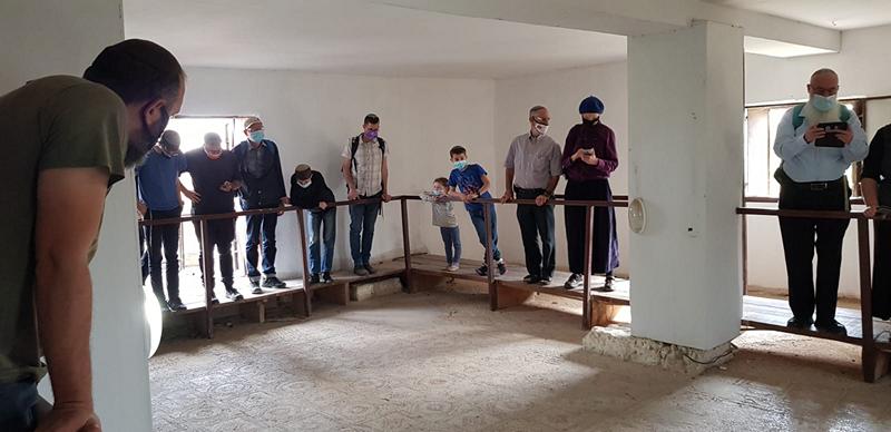 סיור חנוכה בבית הכנסת שלום על ישראל ביריחו