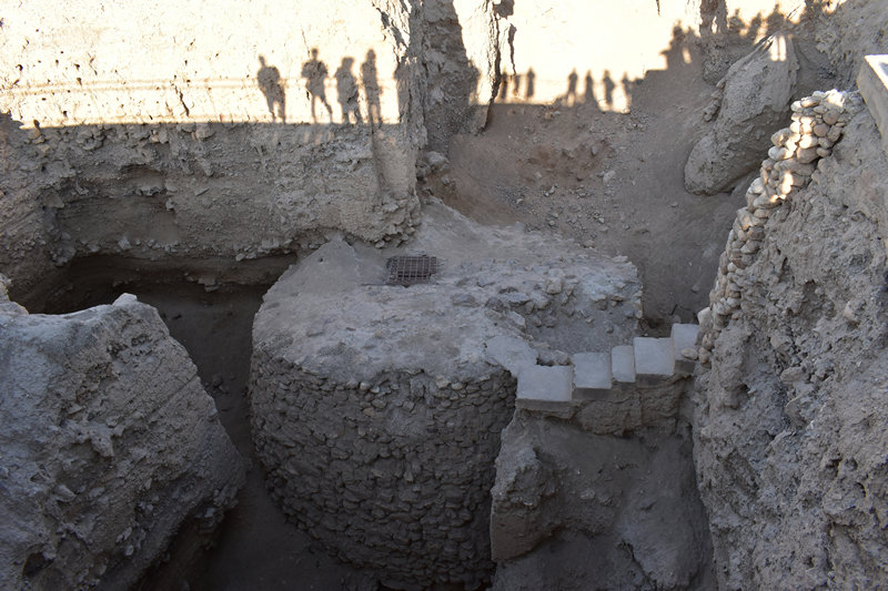 תל יריחו - הבית של רחב. הבניין היחיד שנותר שלם